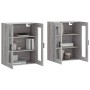 Armarios de pared 2 uds madera de ingeniería gris Sonoma de vidaXL, Aparadores - Ref: Foro24-3197943, Precio: 155,21 €, Descu...