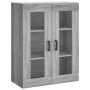 Armarios de pared 2 uds madera de ingeniería gris Sonoma de vidaXL, Aparadores - Ref: Foro24-3197943, Precio: 155,21 €, Descu...