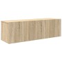 Set de muebles para TV 4 pzas madera contrachapada roble Sonoma en Muebles TV | Comprar online en Foru.es