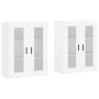 Armarios de pared 2 uds madera de ingeniería blanco de vidaXL, Aparadores - Ref: Foro24-3197953, Precio: 172,03 €, Descuento: %