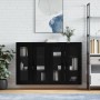 Armarios de pared 2 uds madera de ingeniería negro de vidaXL, Aparadores - Ref: Foro24-3197954, Precio: 198,74 €, Descuento: %
