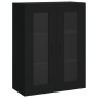 Armarios de pared 2 uds madera de ingeniería negro de vidaXL, Aparadores - Ref: Foro24-3197954, Precio: 198,74 €, Descuento: %