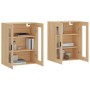 Armarios de pared 2 uds madera de ingeniería roble Sonoma de vidaXL, Aparadores - Ref: Foro24-3197956, Precio: 151,71 €, Desc...