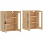 Armarios de pared 2 uds madera de ingeniería roble Sonoma de vidaXL, Aparadores - Ref: Foro24-3197956, Precio: 151,71 €, Desc...