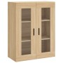 Armarios de pared 2 uds madera de ingeniería roble Sonoma de vidaXL, Aparadores - Ref: Foro24-3197956, Precio: 151,71 €, Desc...