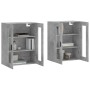 Armarios de pared 2 uds madera de ingeniería gris hormigón de vidaXL, Aparadores - Ref: Foro24-3197957, Precio: 131,68 €, Des...