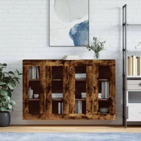 Wandschränke 2 Stk. Holzwerkstoff Eiche geräuchert von vidaXL, Sideboards - Ref: Foro24-3197958, Preis: 155,75 €, Rabatt: %