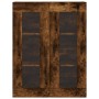 Armarios de pared 2 uds madera de ingeniería roble ahumado de vidaXL, Aparadores - Ref: Foro24-3197958, Precio: 157,77 €, Des...