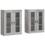 Armarios de pared 2 uds madera de ingeniería gris Sonoma de vidaXL, Aparadores - Ref: Foro24-3197959, Precio: 136,19 €, Descu...