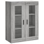 Armarios de pared 2 uds madera de ingeniería gris Sonoma de vidaXL, Aparadores - Ref: Foro24-3197959, Precio: 136,19 €, Descu...