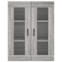Armarios de pared 2 uds madera de ingeniería gris Sonoma de vidaXL, Aparadores - Ref: Foro24-3197959, Precio: 136,19 €, Descu...