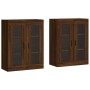 Armarios de pared 2 uds madera de ingeniería marrón roble de vidaXL, Aparadores - Ref: Foro24-3197960, Precio: 142,27 €, Desc...