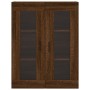 Armarios de pared 2 uds madera de ingeniería marrón roble de vidaXL, Aparadores - Ref: Foro24-3197960, Precio: 142,27 €, Desc...