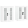 Armarios de pared 2 uds madera de ingeniería blanco de vidaXL, Aparadores - Ref: Foro24-3197961, Precio: 161,06 €, Descuento: %