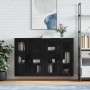 Armarios de pared 2 uds madera de ingeniería negro de vidaXL, Aparadores - Ref: Foro24-3197962, Precio: 178,56 €, Descuento: %