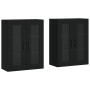 Armarios de pared 2 uds madera de ingeniería negro de vidaXL, Aparadores - Ref: Foro24-3197962, Precio: 178,56 €, Descuento: %