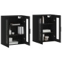 Armarios de pared 2 uds madera de ingeniería negro de vidaXL, Aparadores - Ref: Foro24-3197962, Precio: 178,56 €, Descuento: %