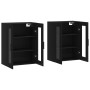 Armarios de pared 2 uds madera de ingeniería negro de vidaXL, Aparadores - Ref: Foro24-3197962, Precio: 178,56 €, Descuento: %