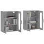 Armarios de pared 2 uds madera de ingeniería gris hormigón de vidaXL, Aparadores - Ref: Foro24-3197965, Precio: 136,39 €, Des...
