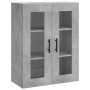 Armarios de pared 2 uds madera de ingeniería gris hormigón de vidaXL, Aparadores - Ref: Foro24-3197965, Precio: 136,39 €, Des...
