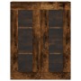 Armarios de pared 2 uds madera de ingeniería roble ahumado de vidaXL, Aparadores - Ref: Foro24-3197966, Precio: 135,60 €, Des...