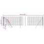 Cerca de alambre de acero galvanizado gris antracita 0,8x25 m de vidaXL, Paneles de vallas - Ref: Foro24-154216, Precio: 113,...