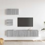 Set de muebles para TV 4 pzas madera contrachapada gris Sonoma en Muebles TV | Comprar online en Foru.es
