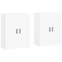 Armarios de pared 2 uds madera de ingeniería blanco de vidaXL, Aparadores - Ref: Foro24-3198025, Precio: 137,55 €, Descuento: %