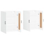 Armarios de pared 2 uds madera de ingeniería blanco de vidaXL, Aparadores - Ref: Foro24-3198025, Precio: 137,55 €, Descuento: %
