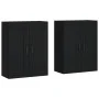 Wall cabinets 2 pcs black engineered wood by vidaXL, Sideboards - Ref: Foro24-3198026, Price: 162,71 €, Discount: %