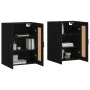 Wall cabinets 2 pcs black engineered wood by vidaXL, Sideboards - Ref: Foro24-3198026, Price: 162,71 €, Discount: %