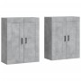 Armarios de pared 2 uds madera de ingeniería gris hormigón de vidaXL, Aparadores - Ref: Foro24-3198029, Precio: 130,41 €, Des...