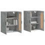 Armarios de pared 2 uds madera de ingeniería gris hormigón de vidaXL, Aparadores - Ref: Foro24-3198029, Precio: 130,41 €, Des...