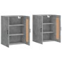 Armarios de pared 2 uds madera de ingeniería gris hormigón de vidaXL, Aparadores - Ref: Foro24-3198029, Precio: 130,41 €, Des...