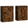 Wandschränke, 2 Stück, Holzwerkstoff, geräucherte Eiche von vidaXL, Sideboards - Ref: Foro24-3198030, Preis: 137,26 €, Rabatt: %
