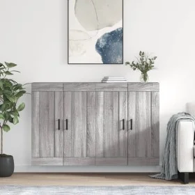 Armarios de pared 2 uds madera de ingeniería gris Sonoma de vidaXL, Aparadores - Ref: Foro24-3198031, Precio: 131,74 €, Descu...