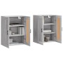 Armarios de pared 2 uds madera de ingeniería gris Sonoma de vidaXL, Aparadores - Ref: Foro24-3198031, Precio: 133,86 €, Descu...