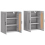 Armarios de pared 2 uds madera de ingeniería gris Sonoma de vidaXL, Aparadores - Ref: Foro24-3198031, Precio: 133,86 €, Descu...