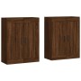Armarios de pared 2 uds madera de ingeniería marrón roble de vidaXL, Aparadores - Ref: Foro24-3198032, Precio: 148,42 €, Desc...