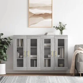 Armarios de pared 2 uds madera de ingeniería gris Sonoma by vidaXL, Sideboards - Ref: Foro24-3197935, Price: 168,88 €, Discou...