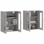 Armarios de pared 2 uds madera de ingeniería gris Sonoma de vidaXL, Aparadores - Ref: Foro24-3197935, Precio: 170,08 €, Descu...