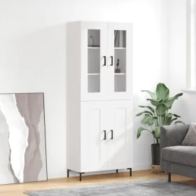 Aparador alto madera contrachapada blanco 69,5x34x180 cm by vidaXL, Sideboards - Ref: Foro24-3198337, Price: 182,63 €, Discou...