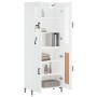 Aparador alto madera contrachapada blanco 69,5x34x180 cm de vidaXL, Aparadores - Ref: Foro24-3198337, Precio: 188,54 €, Descu...