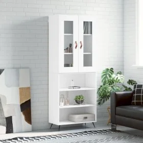 Tall white plywood sideboard 69.5x34x180 cm by vidaXL, Sideboards - Ref: Foro24-3198697, Price: 131,61 €, Discount: %