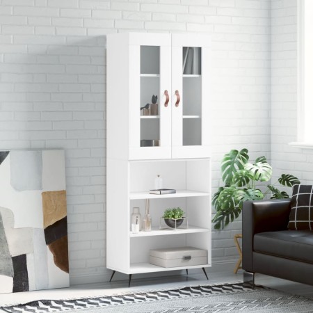 Aparador alto madera contrachapada blanco 69,5x34x180 cm de vidaXL, Aparadores - Ref: Foro24-3198697, Precio: 133,04 €, Descu...