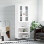 Aparador alto madera contrachapada blanco 69,5x34x180 cm de vidaXL, Aparadores - Ref: Foro24-3198697, Precio: 133,04 €, Descu...