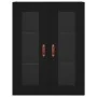 Tall black plywood sideboard 69.5x34x180 cm by vidaXL, Sideboards - Ref: Foro24-3198698, Price: 137,78 €, Discount: %