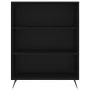 Tall black plywood sideboard 69.5x34x180 cm by vidaXL, Sideboards - Ref: Foro24-3198698, Price: 137,78 €, Discount: %