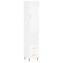 Aparador alto madera contrachapada blanco 34,5x34x180 cm de vidaXL, Aparadores - Ref: Foro24-3198897, Precio: 105,26 €, Descu...