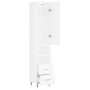 Aparador alto madera contrachapada blanco brillo 34,5x34x180 cm de vidaXL, Aparadores - Ref: Foro24-3198899, Precio: 112,60 €...